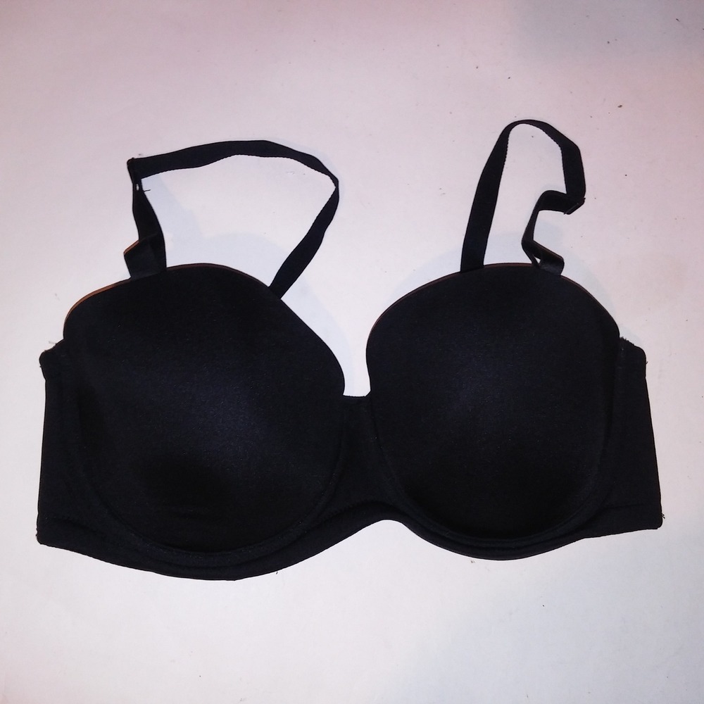 Wacoal Bra 38DD Black Strapless Multiway Lightly Lined Underwire